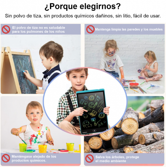 TABLET LCD DE DIBUJO BORRABLE: ENSEÑA A TUS NIÑOS